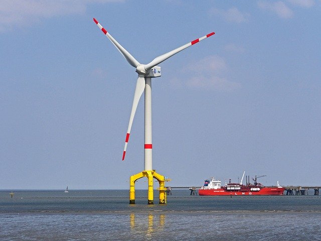 windturbine op zee